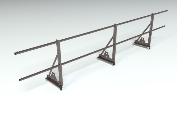 Ограждение кровельное, универсальное Roofsystems Econom Smart, H=600 мм RAL 8019, L=3000 мм