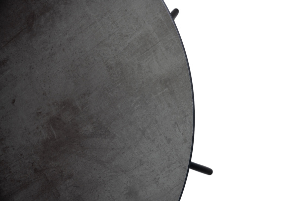 Стол обеденный Mokka Lyon, круглый из HPL, 80х80 см цвет: черный