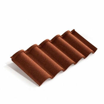 Композитная черепица Grand Line Palermo, 1040х350 мм цвет: кленовый латте