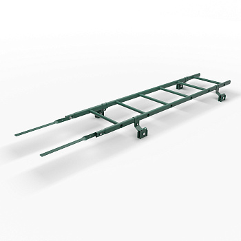 Лестница кровельная для фальцевой кровли Roofsystems Prestige 600 фальц, L=1200 мм RAL 6005