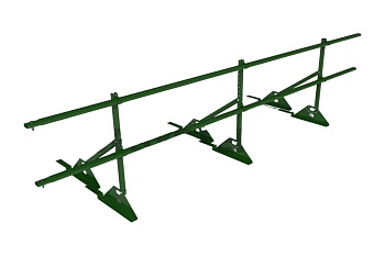 Ограждение кровельное для композитной черепицы Roofsystems Prestige композит, H=600 мм RAL 6005, L=3000 мм