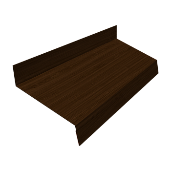 Отлив простой GL, 50 мм 0.45 мм, Print Elite, Choco Wood TwinColor, L= 2000 мм