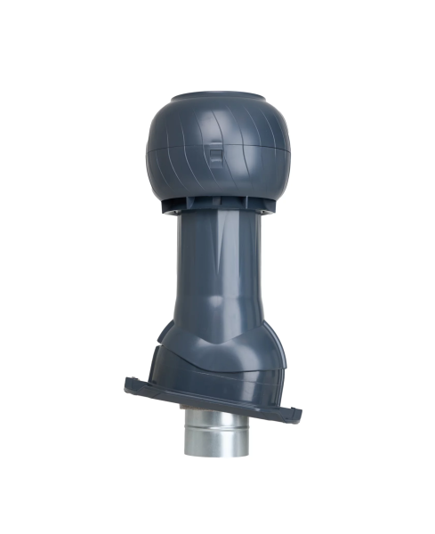 Комплект вентиляции Gervent Statik для профлиста-20 125/ИЗ/160 мм серый графит