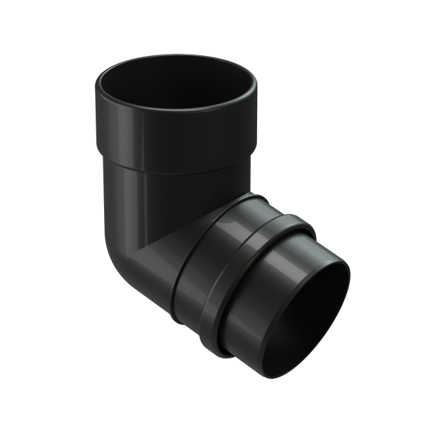 Колено трубы 72°, Docke Lux, Ø100 мм, цвет: карбон