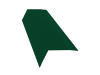 GL Карнизная планка 100х65 мм, 0.7 мм, PE, RAL 6005, L=3000 мм