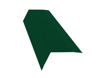 GL Карнизная планка, 100х65 мм 0.5 мм, Satin Matt, RAL 6005, L=3000 мм