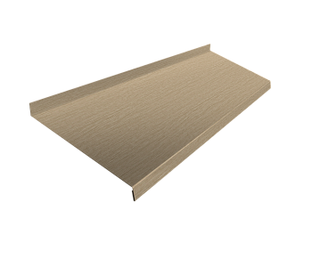 Отлив простой GL, 200 мм 0.45 мм, Print Elite, Milky Wood TwinColor, L= 2000 мм