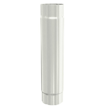 Труба соединительная Ø90 мм, Металл Профиль, GrandSystem, L=1000 мм, PE, RAL 9010