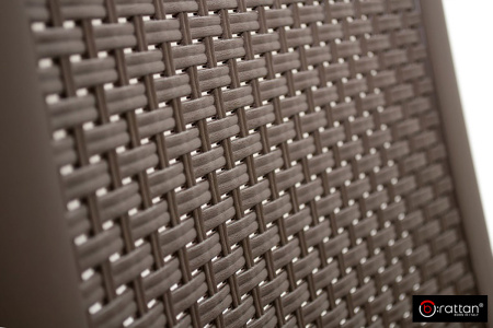 Шезлонг B:Rattan Miami складной, цвет: коричневый