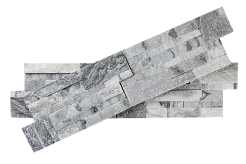 Мрамор, 3D панель из камня, 350х180 мм, Modern Cloudy Grey, 7 шт/уп