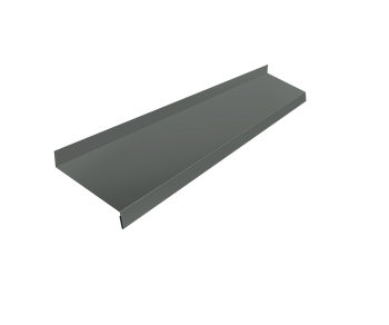 Отлив простой GL, 100 мм 0.45 мм, РЕ, RAL 7005, L= 3000 мм