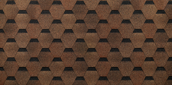 Битумная черепица, Docke, Eurasia, Шестигранник цвет: светло-коричневый, 3 м² / уп.