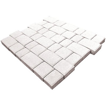 Тротуарная плитка SteinRus Инсбрук Инн 60 мм 150/225 х 112.5/150 мм, цвет: белый