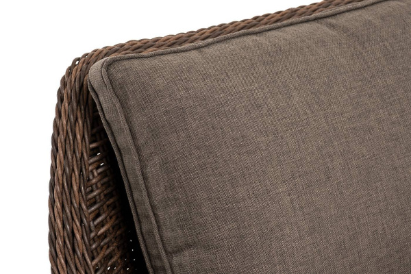 Кресло плетеное из искусственного ротанга, Прованс цвет: коричневый