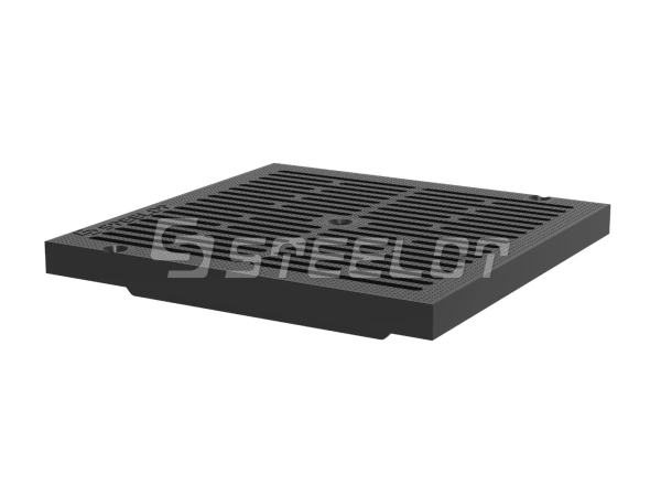 Решетка пластиковая к дождеприемнику SteeStart 300х300, А15, Цвет: черный