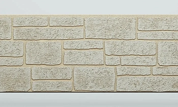 Панель FCS Simple под Камень, 15 мм, 360х1480 мм цвет: AA6114 бежевый