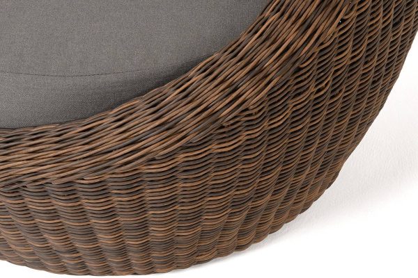 Кресло плетеное из искусственного ротанга, Барселона цвет: коричневый