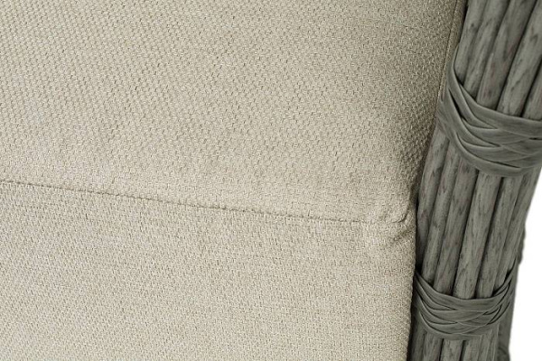 Диван 3-местный из искусственного ротанга, Валенсия цвет: серый