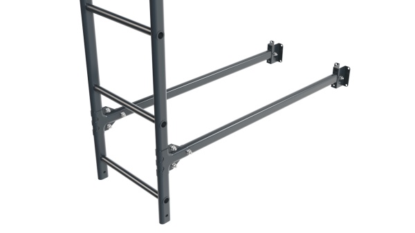 Фасадная лестница Borge, верхняя секция, L=1800 мм RAL 7016