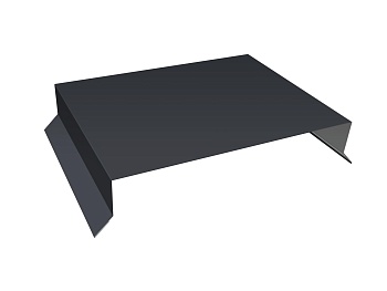 GL Парапетная крышка прямая 0.45 мм, Drap, RAL 7024, 200 мм, L=3000 мм