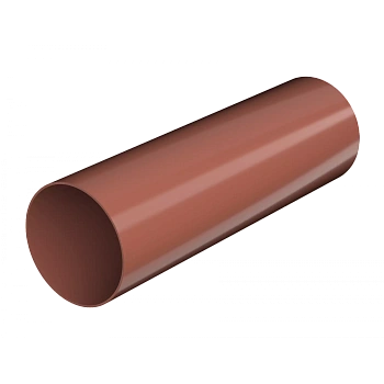 Труба водосточная, Технониколь пвх, стандарт Ø82 мм, L=1500 мм, цвет: красный