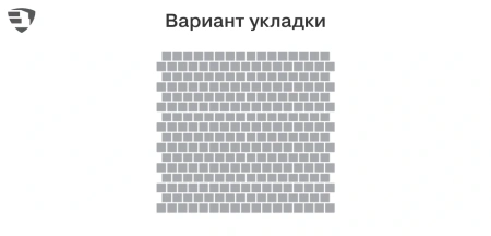 Тротуарная плитка Braer Лувр 60 мм 100х100 мм, цвет: коричневый