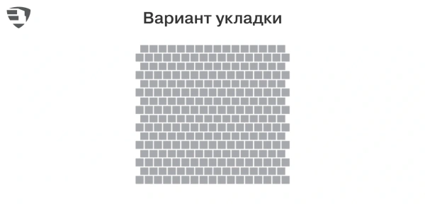 Тротуарная плитка Braer Лувр 60 мм 200х200 мм, цвет: коричневый