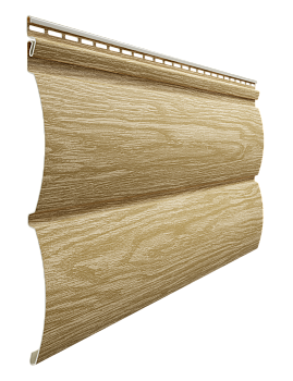 Виниловый сайдинг Docke, Блок-хаус D4.7Т, L=3600х243 мм. серия Lux Монреаль, цвет: зрелый каштан