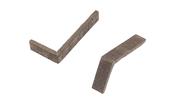 Декоративный кирпич, угловой элемент Mesterra Stratum, 235х110х40 мм под Кирпич, цвет: 009