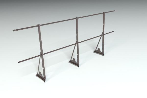 Ограждение кровельное, универсальное Roofsystems Econom Smart, H=1200 мм RAL 8019, L=3000 мм