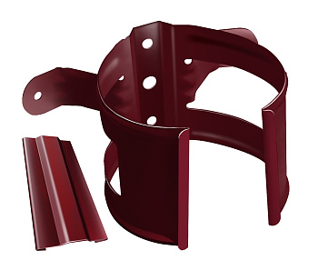 Кронштейн трубы на дерево, Grand Line Ø 90 мм, RAL 3005