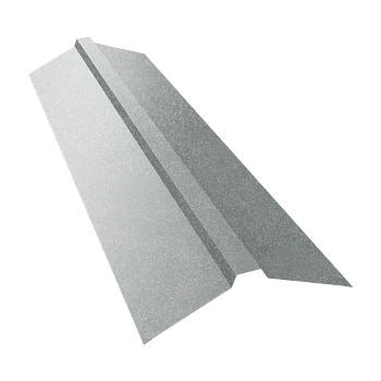 GL Планка конька прямоугольного, 115х30х115 мм 0.4 мм, Zn, б\ц, L=3000 мм