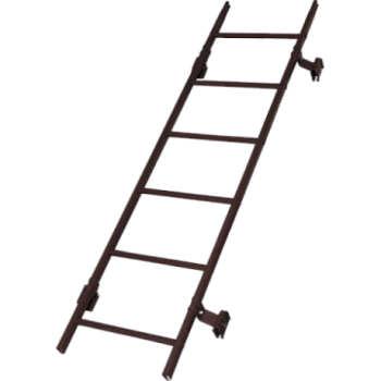 Лестница кровельная для фальцевой кровли Roofsystems Prestige 400 фальц, L=3000 мм RAL 8019