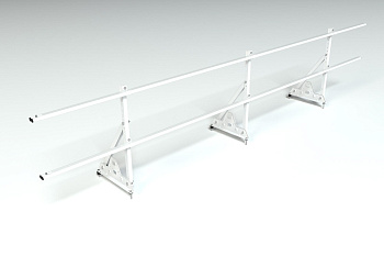Ограждение кровельное, универсальное Roofsystems Elite Smart, H=600 мм RAL 9010, L=3000 мм