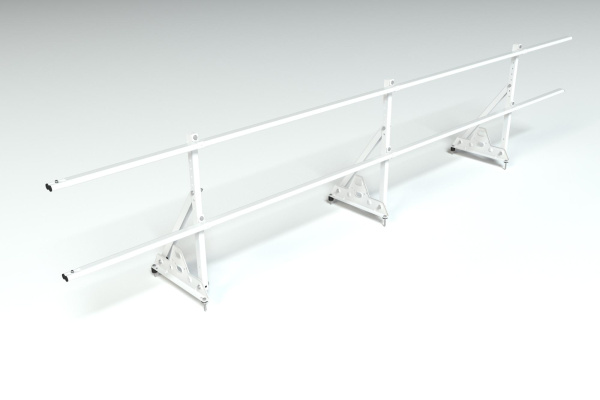 Ограждение кровельное, универсальное Roofsystems Elite Smart, H=600 мм RAL 9010, L=3000 мм