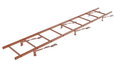Лестница для натуральной черепицы, Borge, L=2700 мм, RAL 8004