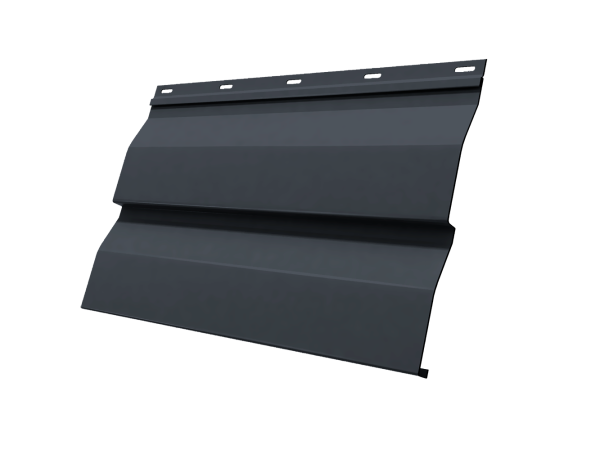 Металический сайдинг Grand Line, корабельная доска 0.5 мм, PurPro, RAL 7024