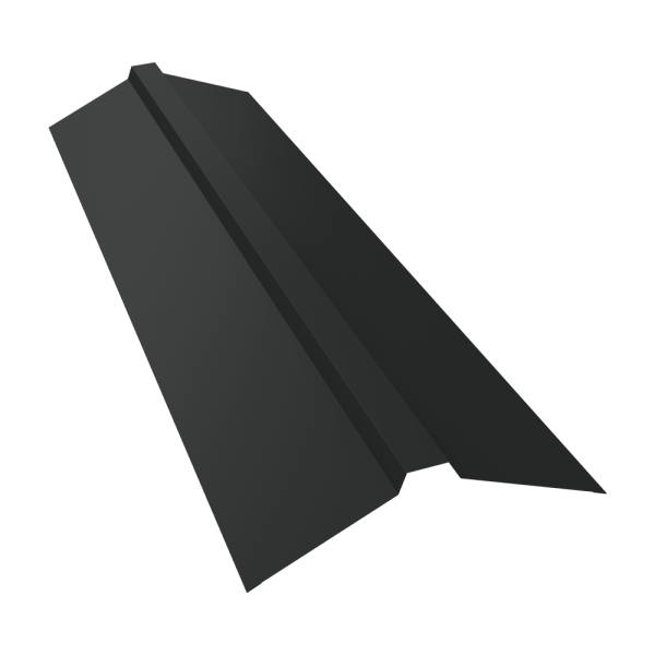 GL Планка конька прямоугольного, 115х30х115 мм 0.5 мм, Satin Matt, RAL 7016, L=2000 мм