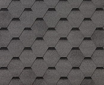 Битумная черепица RoofShield, Фемили Eco Lite, стандарт цвет: серый с оттенением, 3 м² / уп.