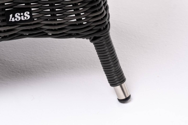 Стол кофейный из искусственного ротанга, Равенна цвет: графит