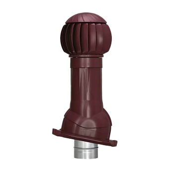 Комплект вентиляции Gervent для профлиста-20 125/ИЗ/160 мм бордовый