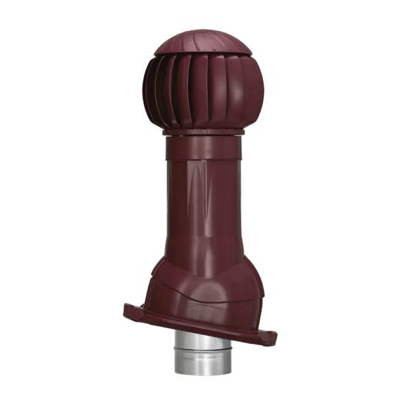 Комплект вентиляции Gervent для профлиста-20 125/ИЗ/160 мм бордовый