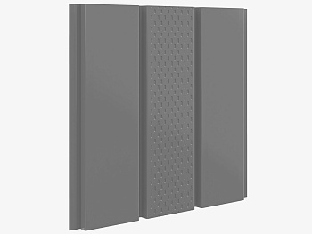 Cофит Aquasystem, 326 мм, центральная перфорация L=2400 фактурный, 0.5 мм, Rooftop Бархат, RAL 7016