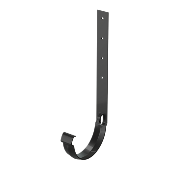 Кронштейн желоба металлический, Docke Lux, Ø140 мм, цвет: карбон