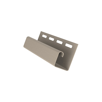 J-профиль пвх, Grand Line, L=3000 мм серия Classic Standart, цвет: бежевый