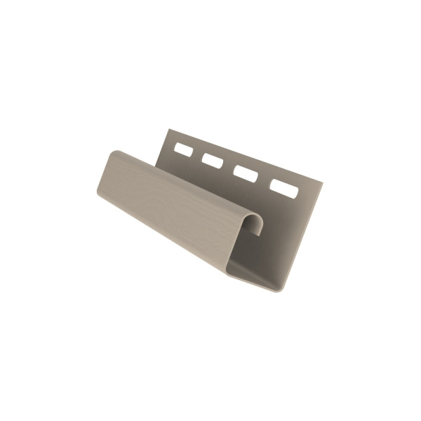 J-профиль пвх, Grand Line, L=3000 мм серия Classic Standart, цвет: бежевый