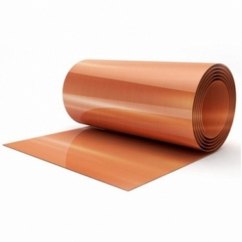 Медь кровельная GZOЦМ 0.8 мм., 600 мм.,  цвет:* медный