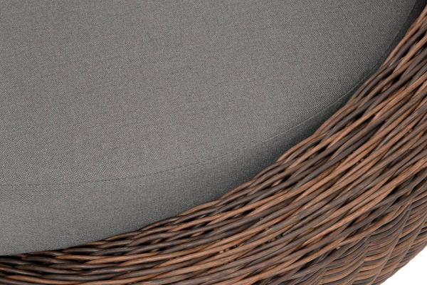 Кресло плетеное из искусственного ротанга, Барселона цвет: коричневый