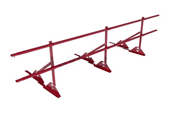 Ограждение кровельное для композитной черепицы Roofsystems Prestige композит, H=600 мм RAL 3020, L=3000 мм