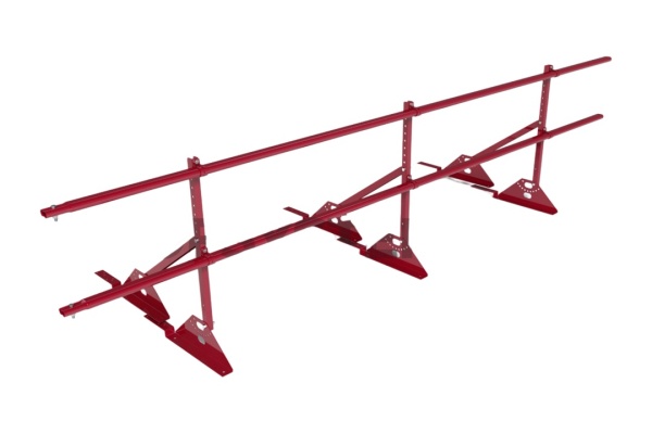 Ограждение кровельное для композитной черепицы Roofsystems Prestige композит, H=600 мм RAL 3020, L=3000 мм